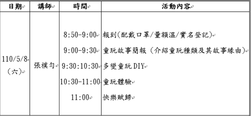 親職教育活動流程